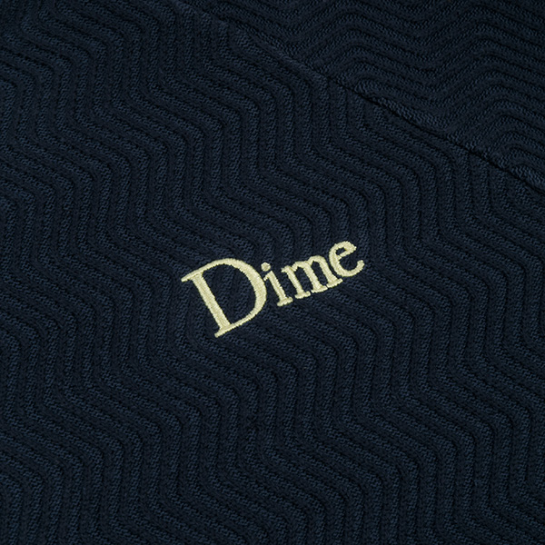 Dime wave cable knit sweater ネイビー L ダイム - ニット/セーター