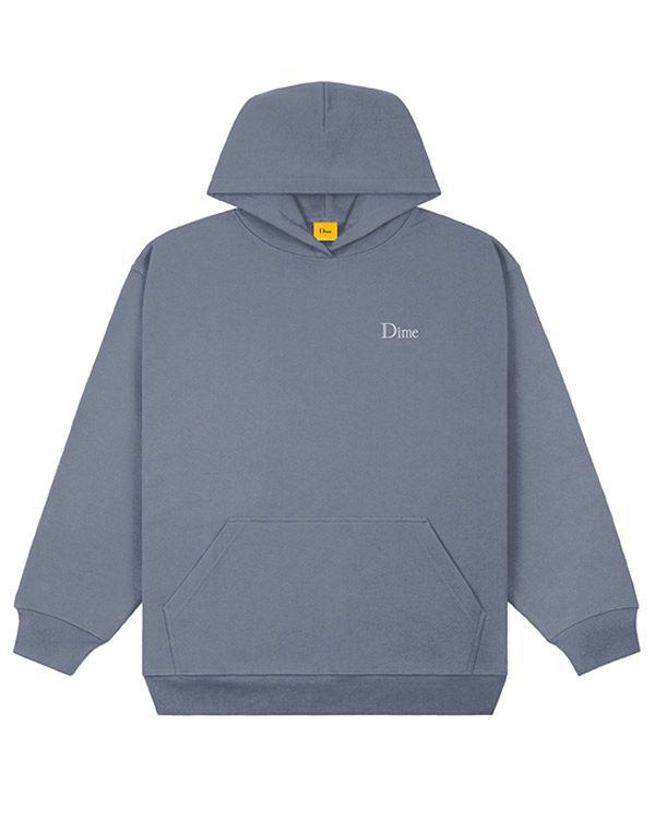 dime classic small logo hoodie ash L