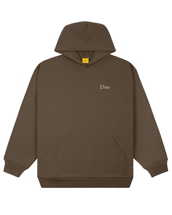 dime classic small logo hoodie ash L