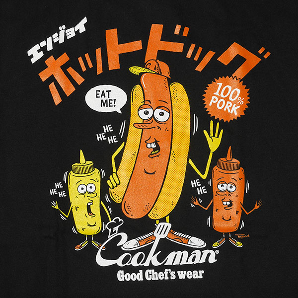 Cookman T-shirts - TM Paint Hot Dog : White