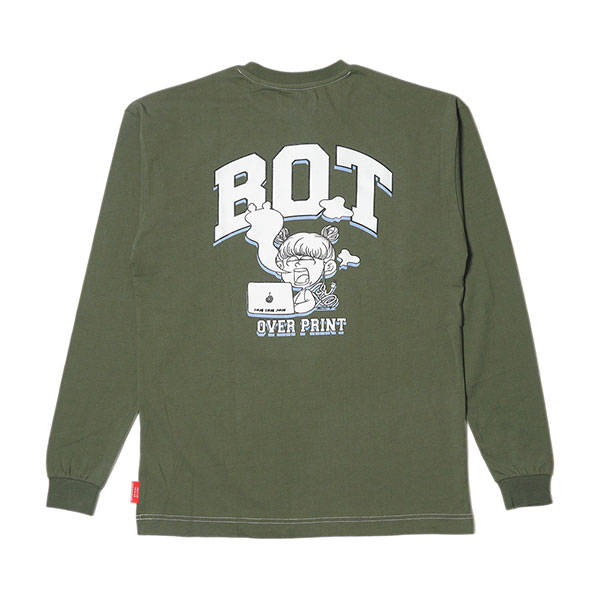 OVER PRINT BOT CREWNECK PULLOVERトップス