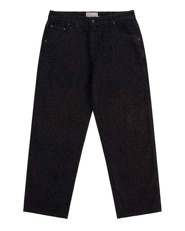 DIME RELAXED DENIM PANTS -Black Washed- | FLOWP ONLINE STORE