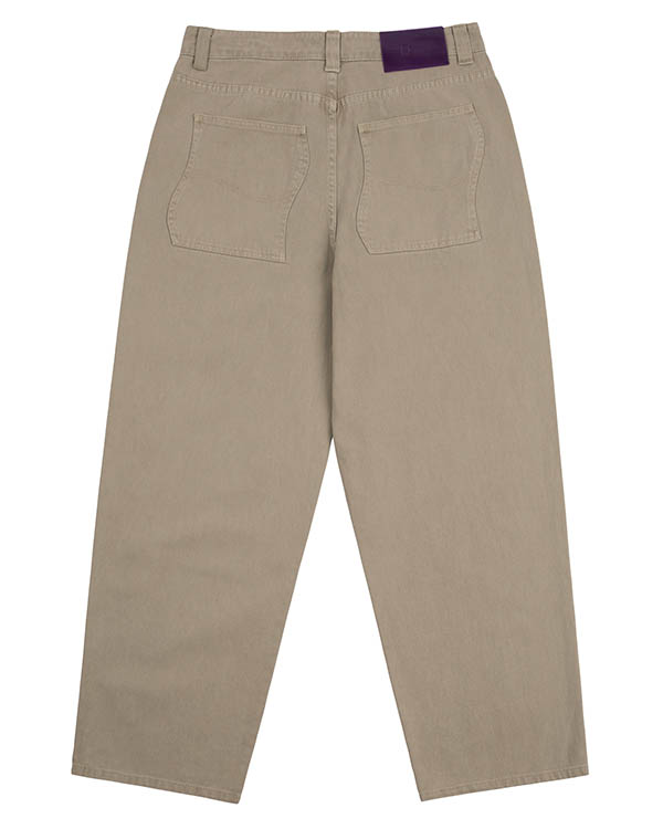 DIME BAGGY DENIM PANTS -Khaki-