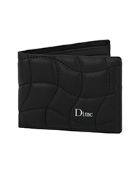 QUILTED BIFOLD WALLET -Black-