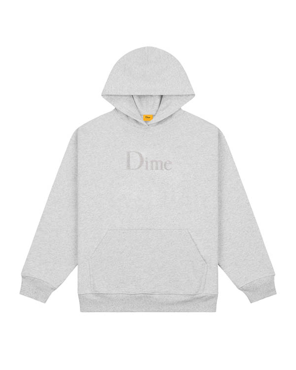 CLASSIC CHENILLE LOGO HOODIE -Heather gray- | FLOWP ONLINE STORE