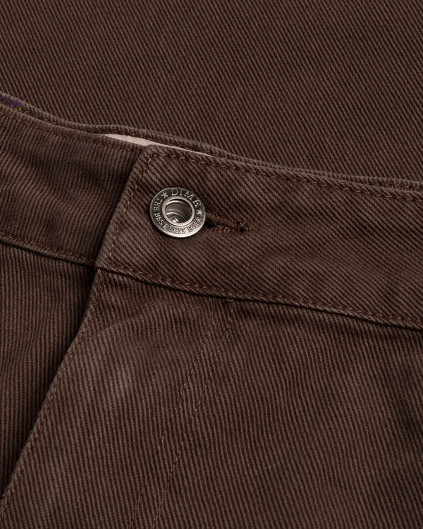 DIME BAGGY DENIM PANTS -Brown-