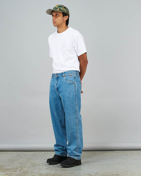DIME RELAXED DENIM PANTS -Blue washed-