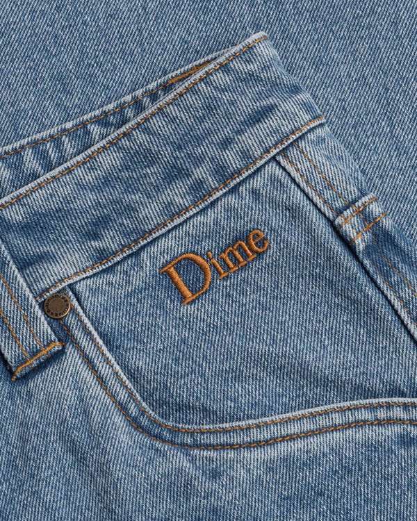 DIME RELAXED DENIM PANTS -Blue washed-