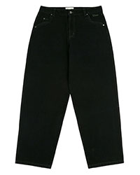 Classic Baggy Denim Pants -BLACK-
