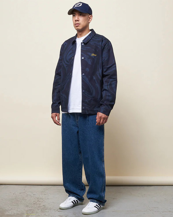 MARBLE COACH JACKET -NAVY- | FLOWP ONLINE STORE