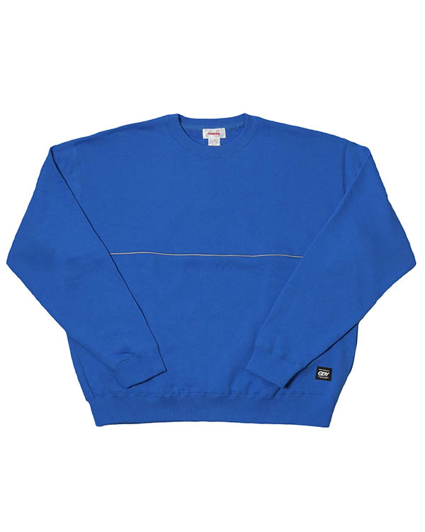 PIPING WIDE CREW SW -BLUE-