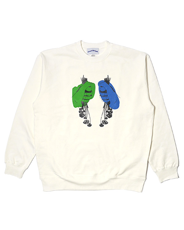 hand sweatshirts by yu(ciatre) *4th Anniversary limited-2.COLOR-(WHITE)