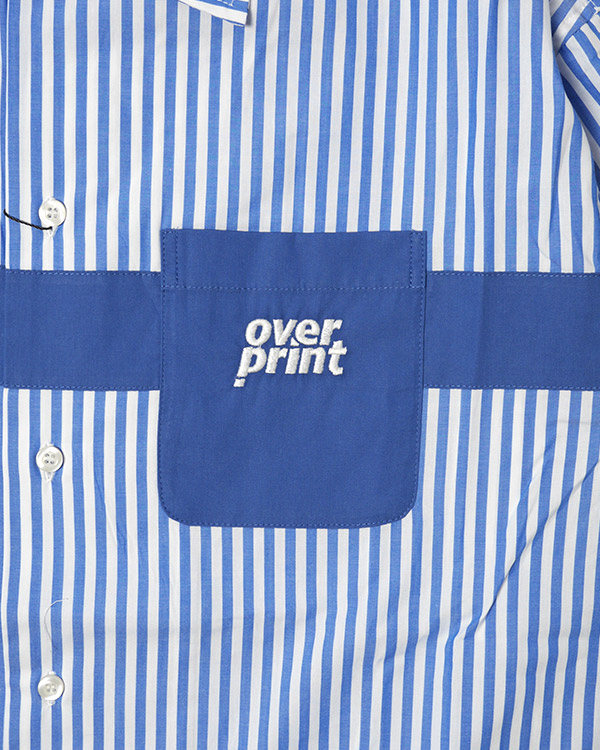 stripe shirts -BLUE-