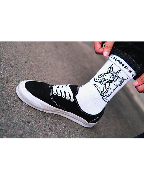 HANDS UP!! SOX -WHITE-