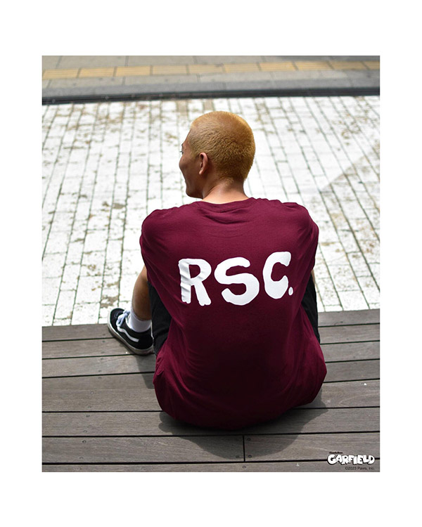 RSC x GARFIELD SLURP S/S TEE -BURGUNDY-