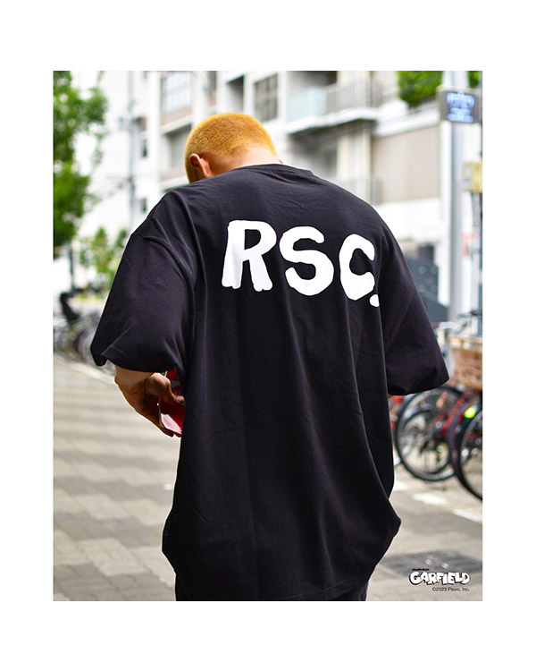 RSC x GARFIELD SLURP S/S TEE -BLACK-