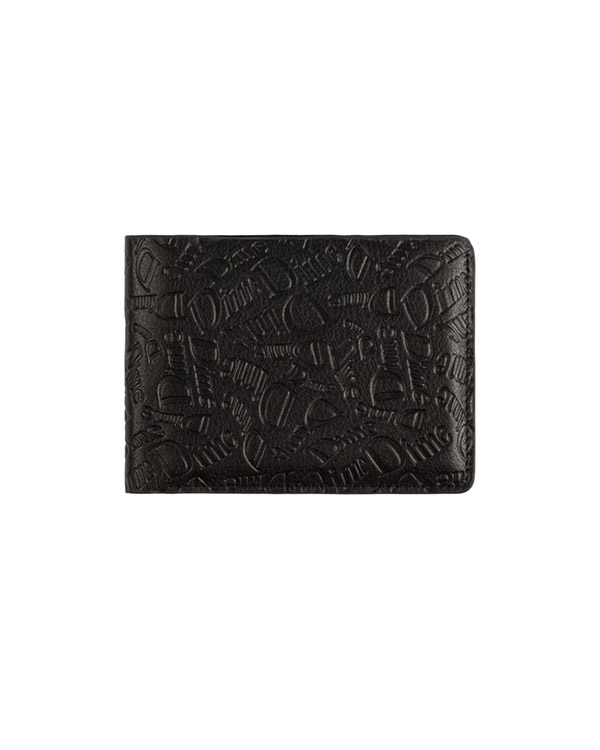 Haha Leather Wallet -BLACK-