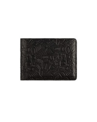 Haha Leather Wallet -BLACK-