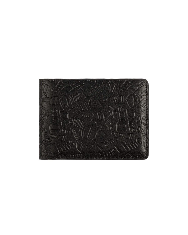 Haha Leather Cardholder -BLACK-