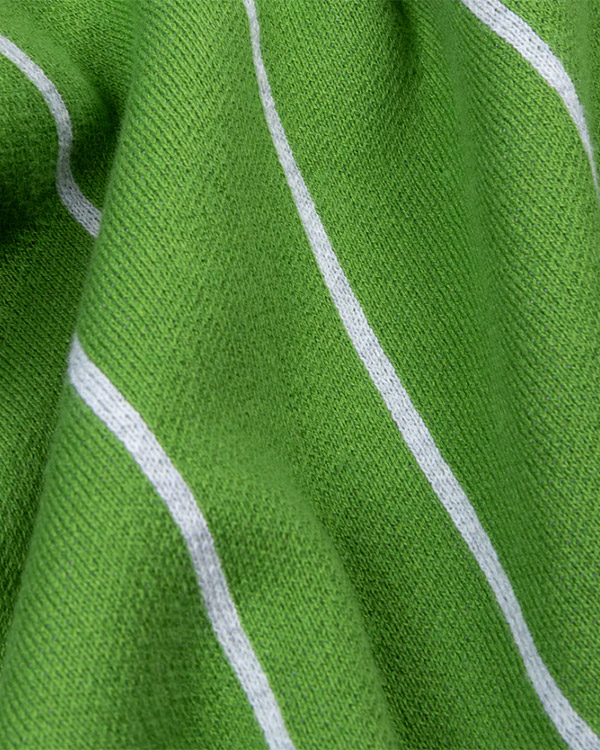 Striped SS Knit -GREEN-
