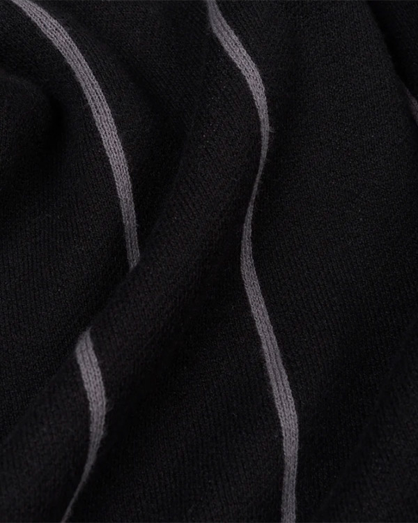 Striped SS Knit -BLACK-