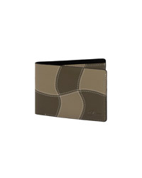 Wave Leather Wallet -OLIVE-