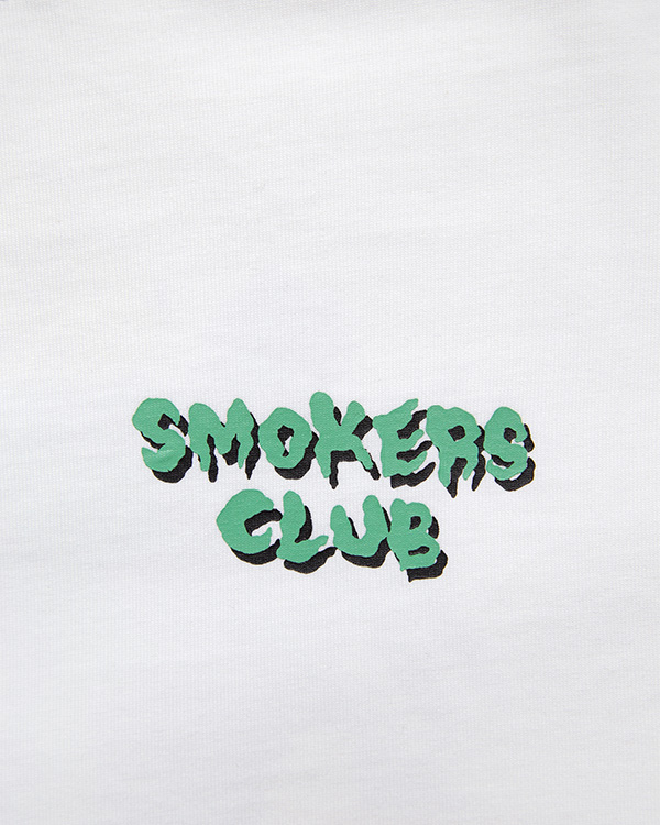 【HIROTTON】SMOKERS CLUB Tee -WHITE-