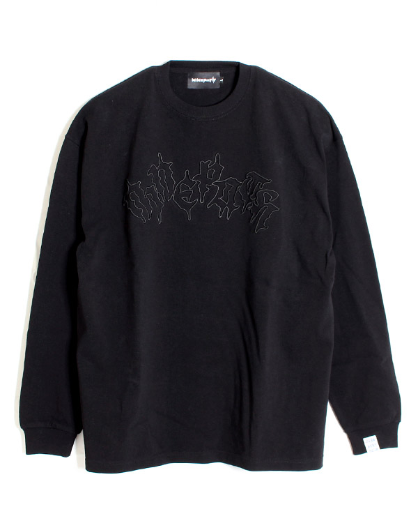 3D EMBROIDERY LS TEE -BLACK-