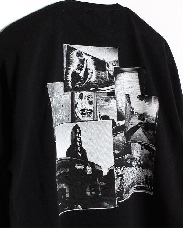 3D EMBROIDERY LS TEE -BLACK-
