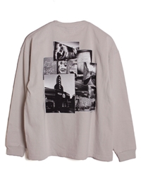 3D EMBROIDERY LS TEE -L.GRAY-