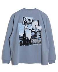 3D EMBROIDERY LS TEE -L.BLUE-