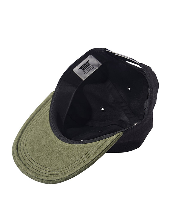 DYE FLANNEL 6PANEL CAP（RUTSUBO×ZEROSY） -BLACK/GREEN-