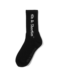 Large Text Logo Sock -BLACK-